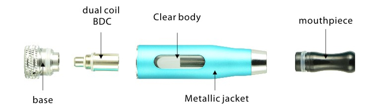 ΑΤΜΟΠΟΙΗΤΉΣ - ASPIRE CE5-S BDC Clearomizer - 1.8ML Χωρητικότητα, 1.8 ohms - ( ΜΑΥΡΟ )