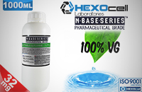 D.I.Y. - 1000ml HEXOcell eLiquid Base (100% VG, 32mg/ml Nicotine) εικόνα 1