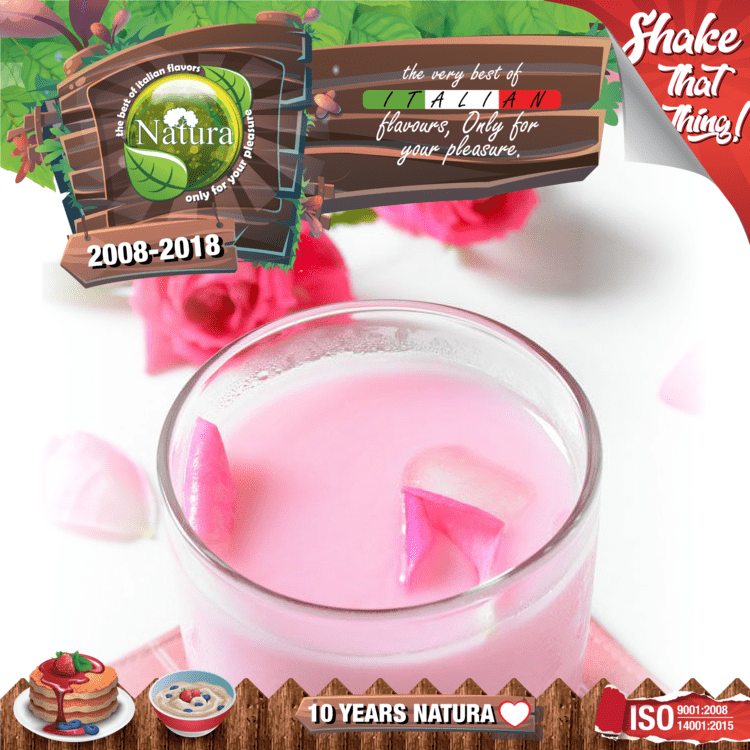 MIX & SHAKE - NATURA SPECIAL 60/100ML - MILK N ROSES (ΠΛΟΥΣΙΟ ΓΑΛΑ ΜΕ ΤΕΛΕΙΑ ΕΠΙΓΕΥΣΗ ΤΡΙΑΝΤΑΦΥΛΛΟΥ) εικόνα 1