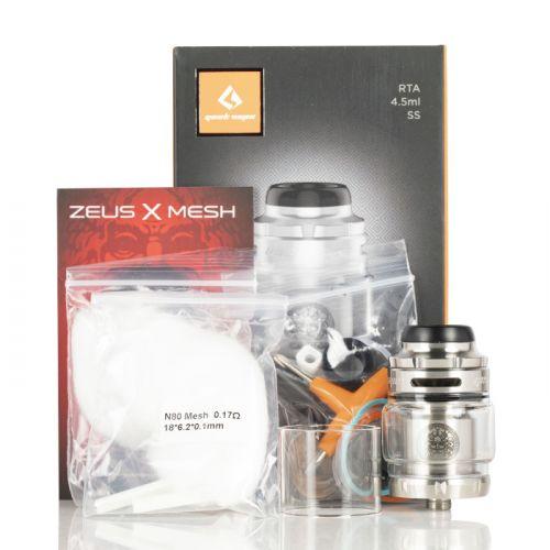 ΑΤΜΟΠΟΙΗΤΗΣ - GEEK VAPE ZEUS X MESH RTA 25MM 4.5ML ( SILVER ) εικόνα 2