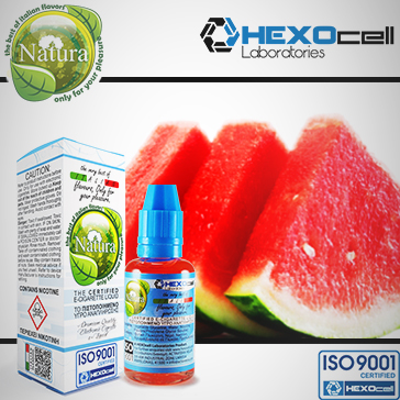 30ml WATERMELON 18mg Υγρό Αναπλήρωσης ( Με Νικοτίνη, Ισχυρό) - Natura Υγρά Αναπλήρωσης από την HEXOcell