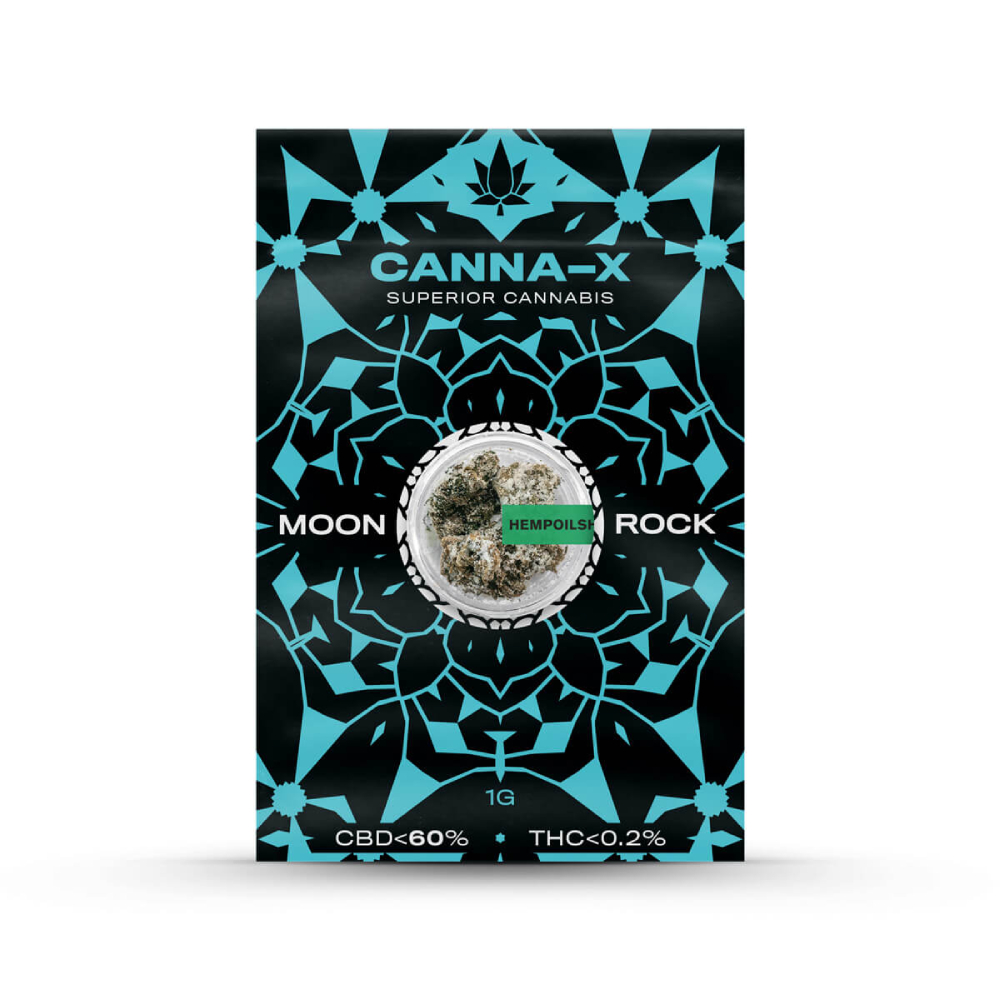 CBD - ΑΝΘΟΣ - CANNA-X - MOON ROCK ICE ( ΙΤΑΛΙΚΑ ΦΡΟΥΤΩΔΗ ΜΠΟΥΜΠΟΥΚΙΑ ΓΛΑΣΑΡΙΣΜΕΝΑ ΜΕ ΕΚΧΥΛΙΣΜΑ ΓΥΡΗΣ ) - 1γρ, 60% CBD
