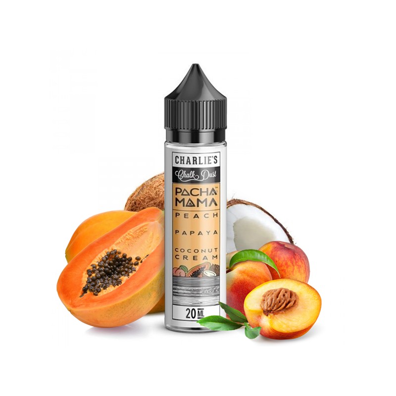 MIX & SHAKE - CHARLIE'S CHALK DUST 20/60ML PACHA MAMA PEACH PAPAYA COCONUT CREAM (ΡΟΔΑΚΙΝΟ/ΠΑΠΑΓΙΑ/ΚΑΡΥΔΑ/ΚΡΕΜΑ)
